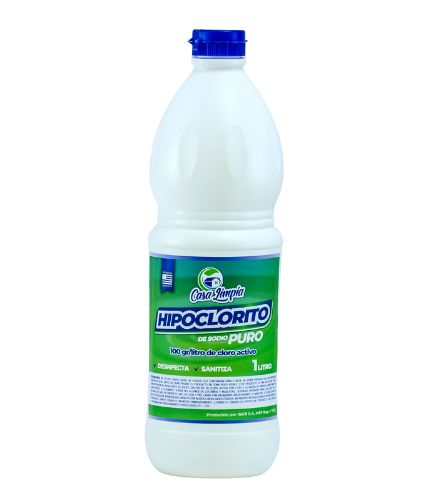 HIPOCLORITO DE SODIO 100 gr/l  1L